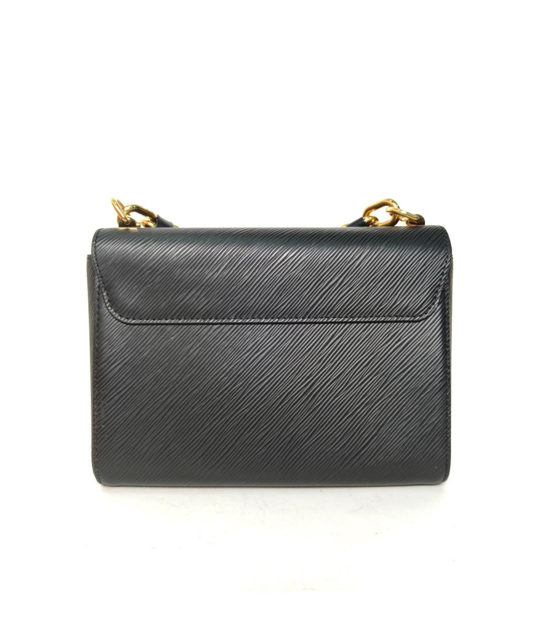 LOUIS VUITTON Черная кожаная сумка через плечо, фото 4