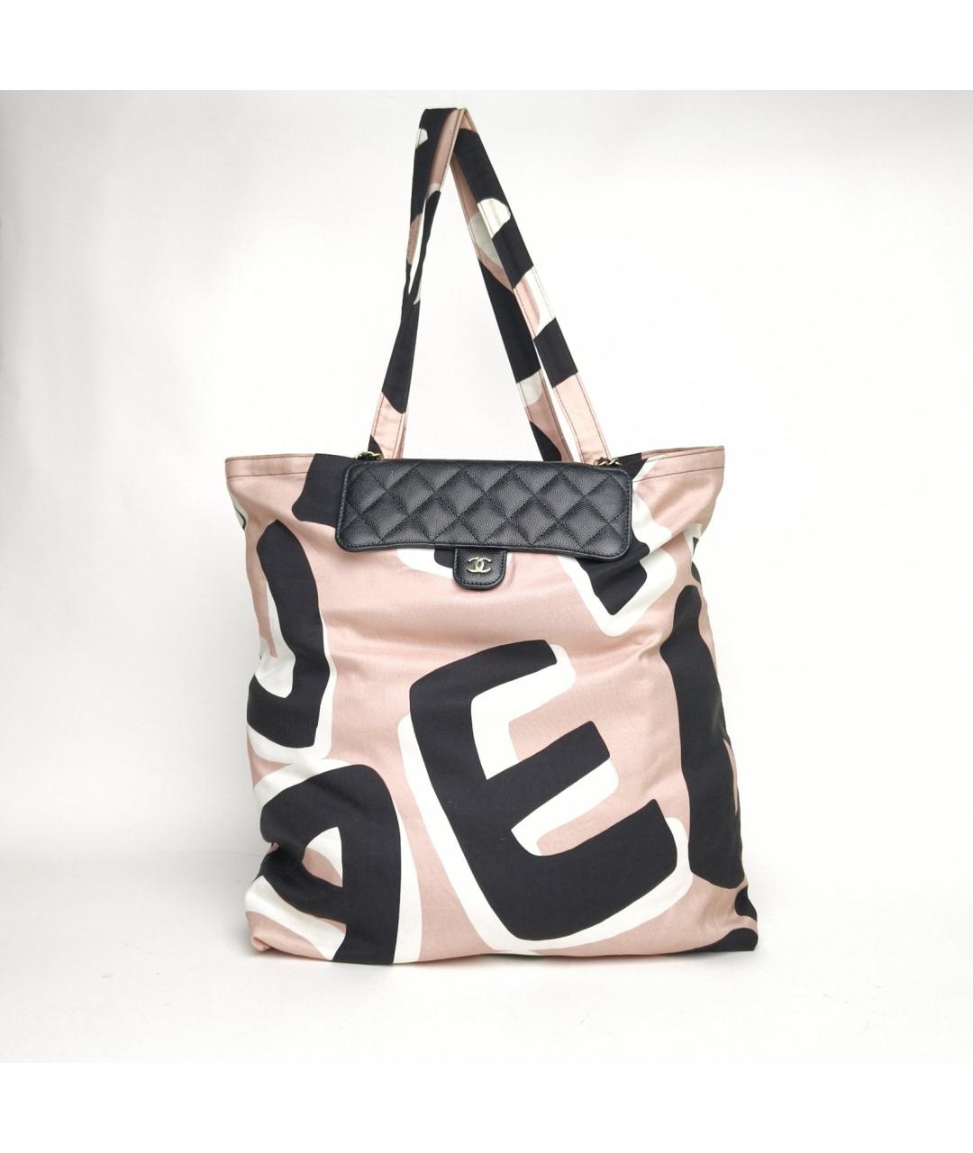 CHANEL Розовая сумка с короткими ручками, фото 2