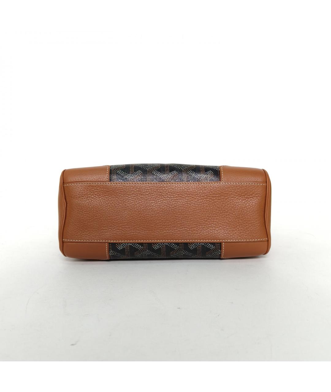 GOYARD Коричневая кожаная сумка через плечо, фото 6