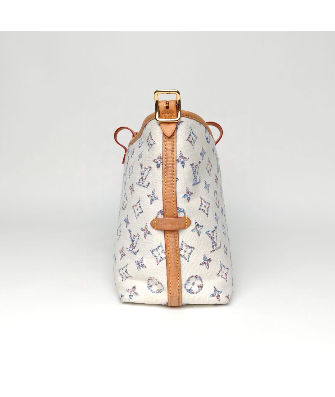 LOUIS VUITTON Белая сумка через плечо, фото 3