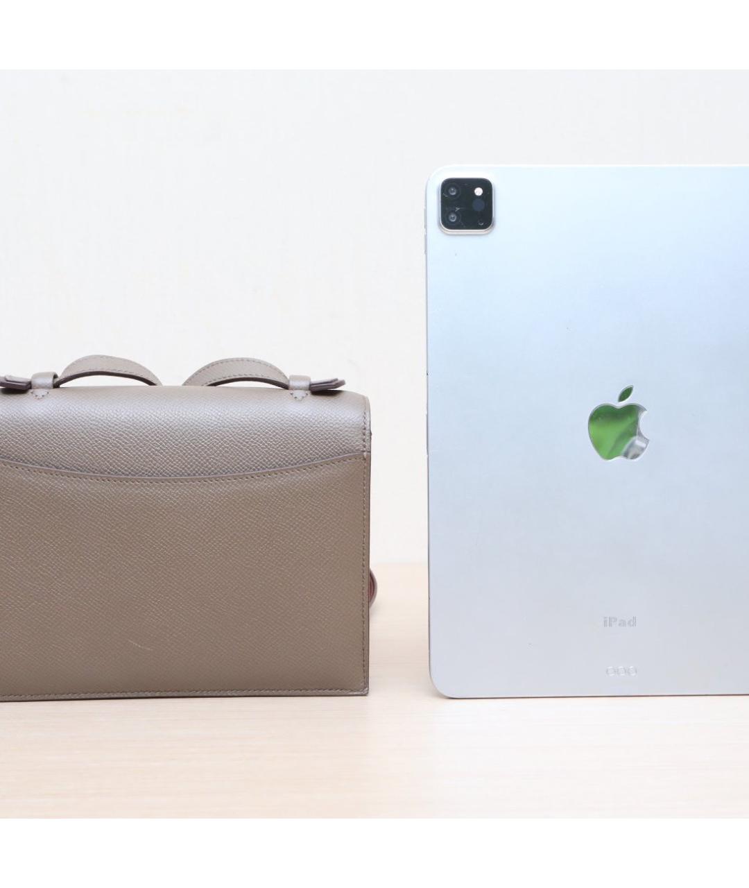 HERMES Коричневая кожаная сумка через плечо, фото 6