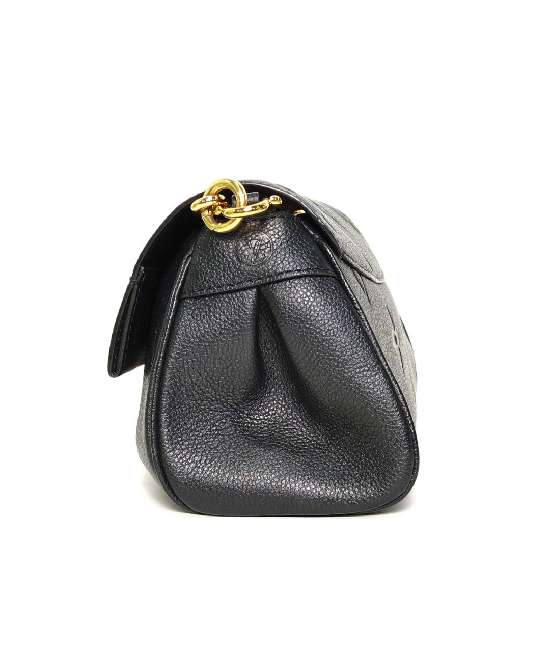 LOUIS VUITTON Черная кожаная сумка через плечо, фото 5