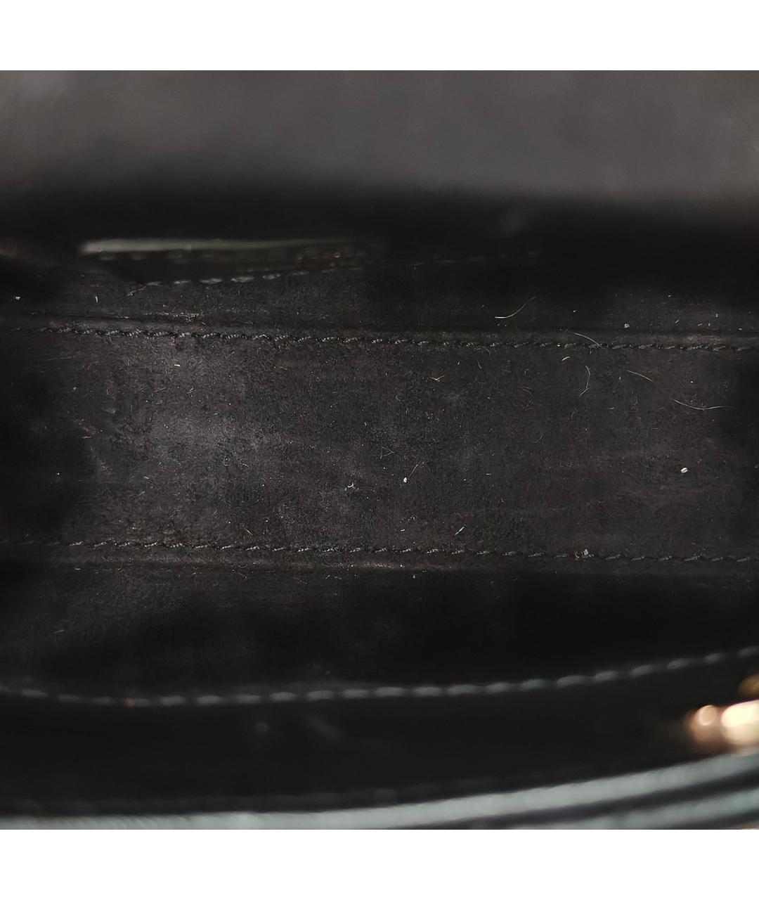 CHRISTIAN DIOR Черная кожаная сумка через плечо, фото 8