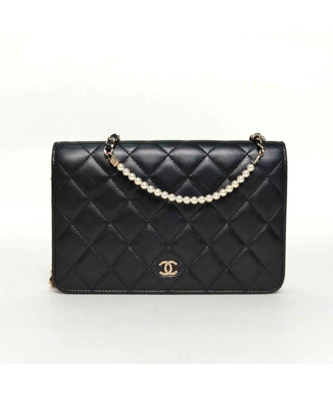 CHANEL Черная кожаная сумка через плечо, фото 2