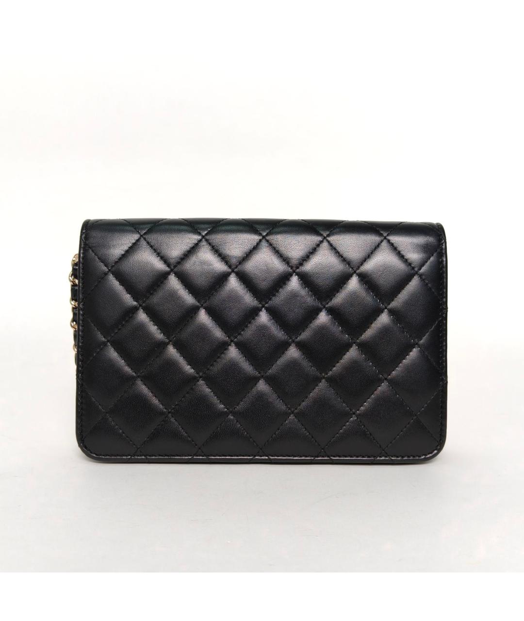 CHANEL Черная кожаная сумка через плечо, фото 4