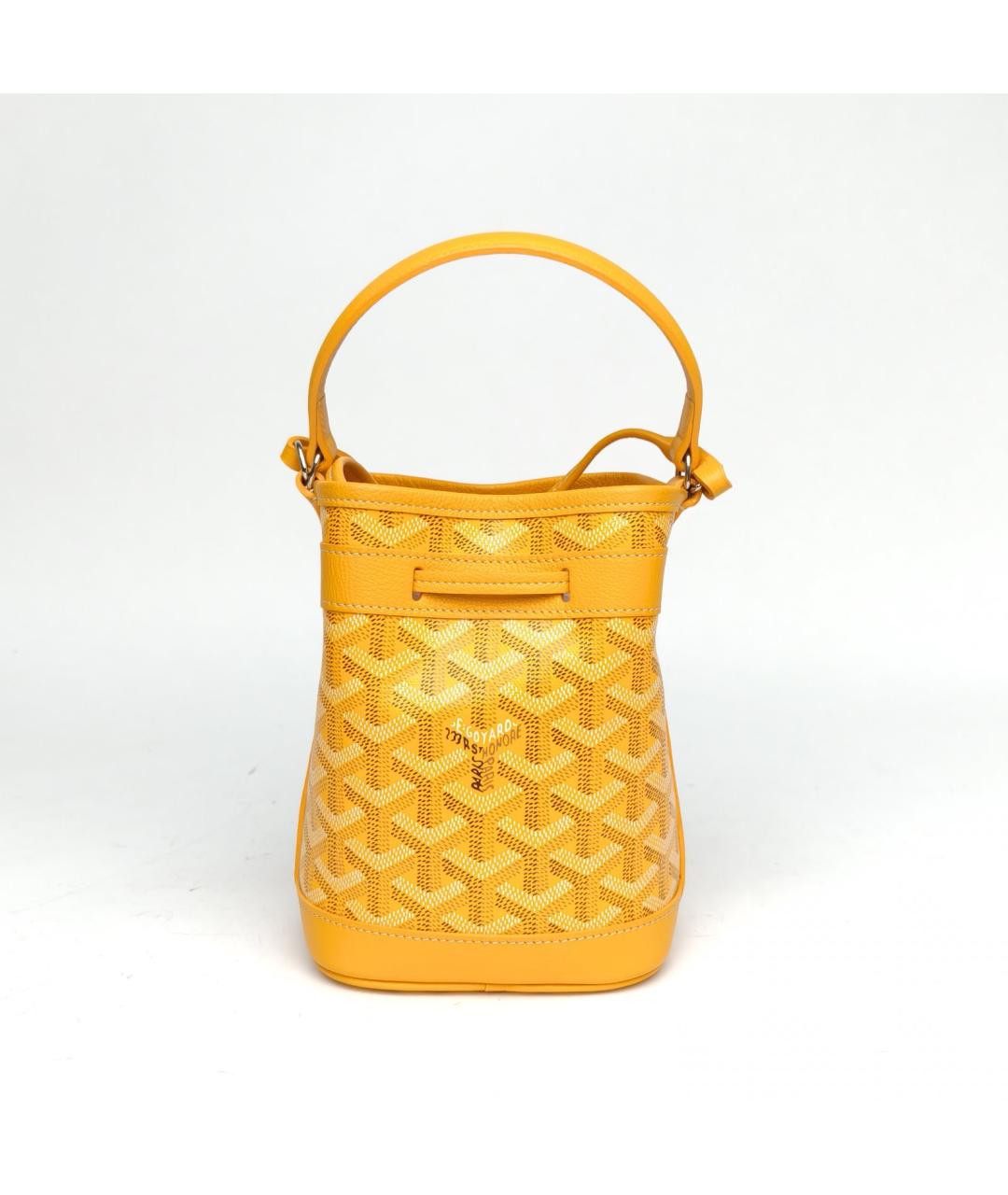 GOYARD Желтая сумка через плечо, фото 4