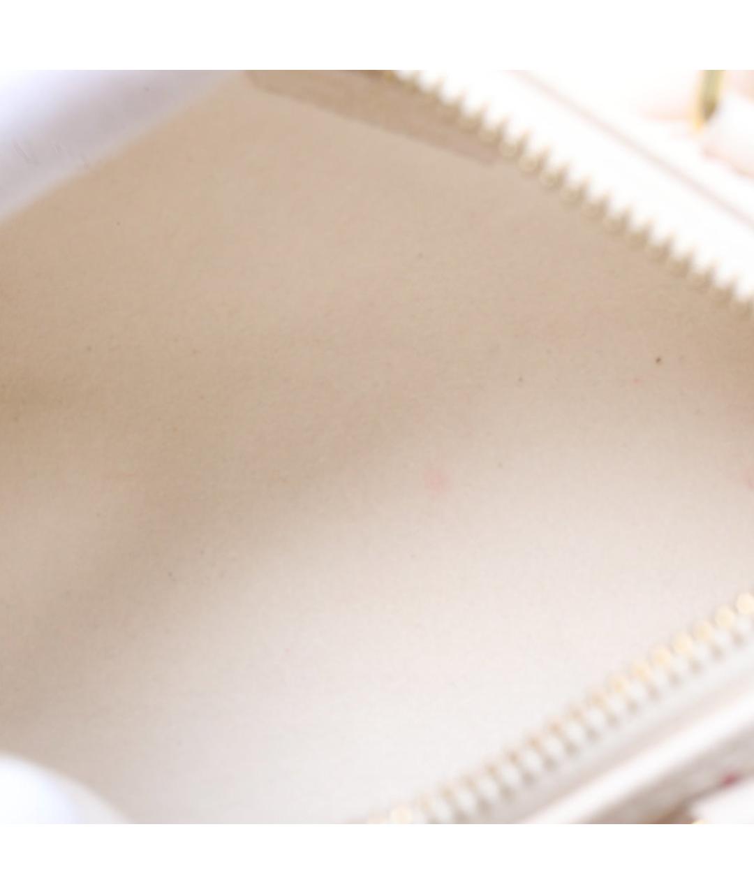 LOUIS VUITTON Бежевая кожаная сумка с короткими ручками, фото 9