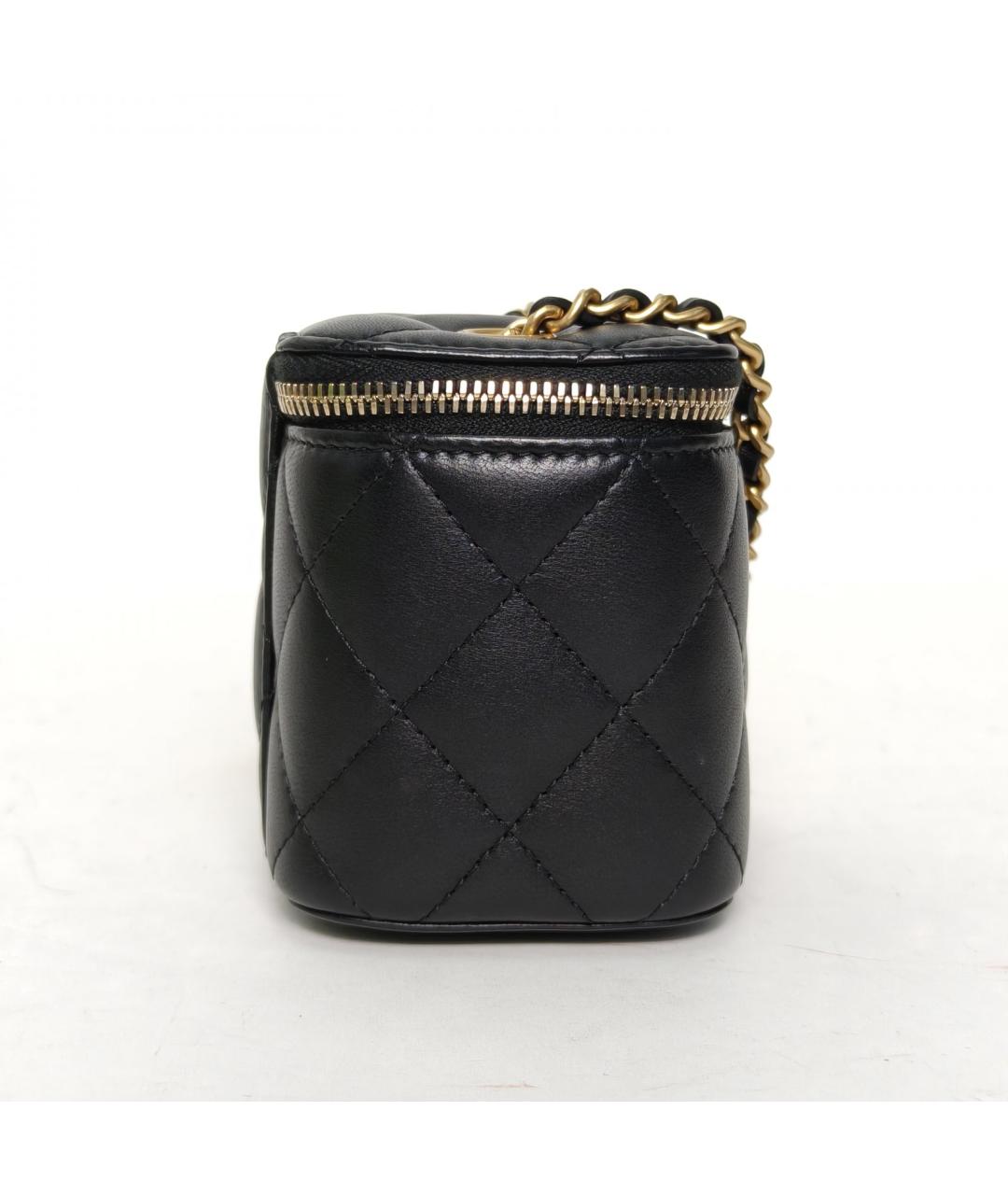 CHANEL Черная кожаная сумка через плечо, фото 3