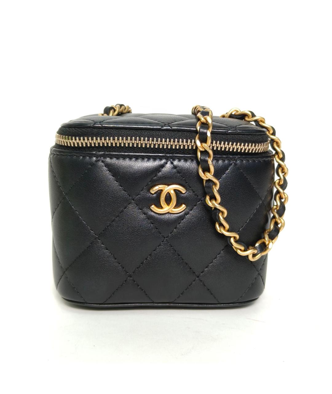 CHANEL Черная кожаная сумка через плечо, фото 2