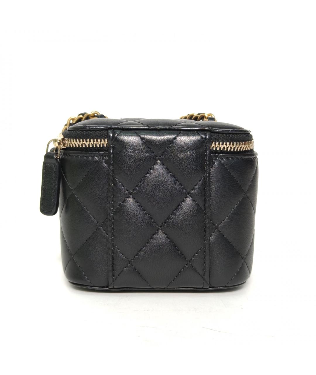 CHANEL Черная кожаная сумка через плечо, фото 4