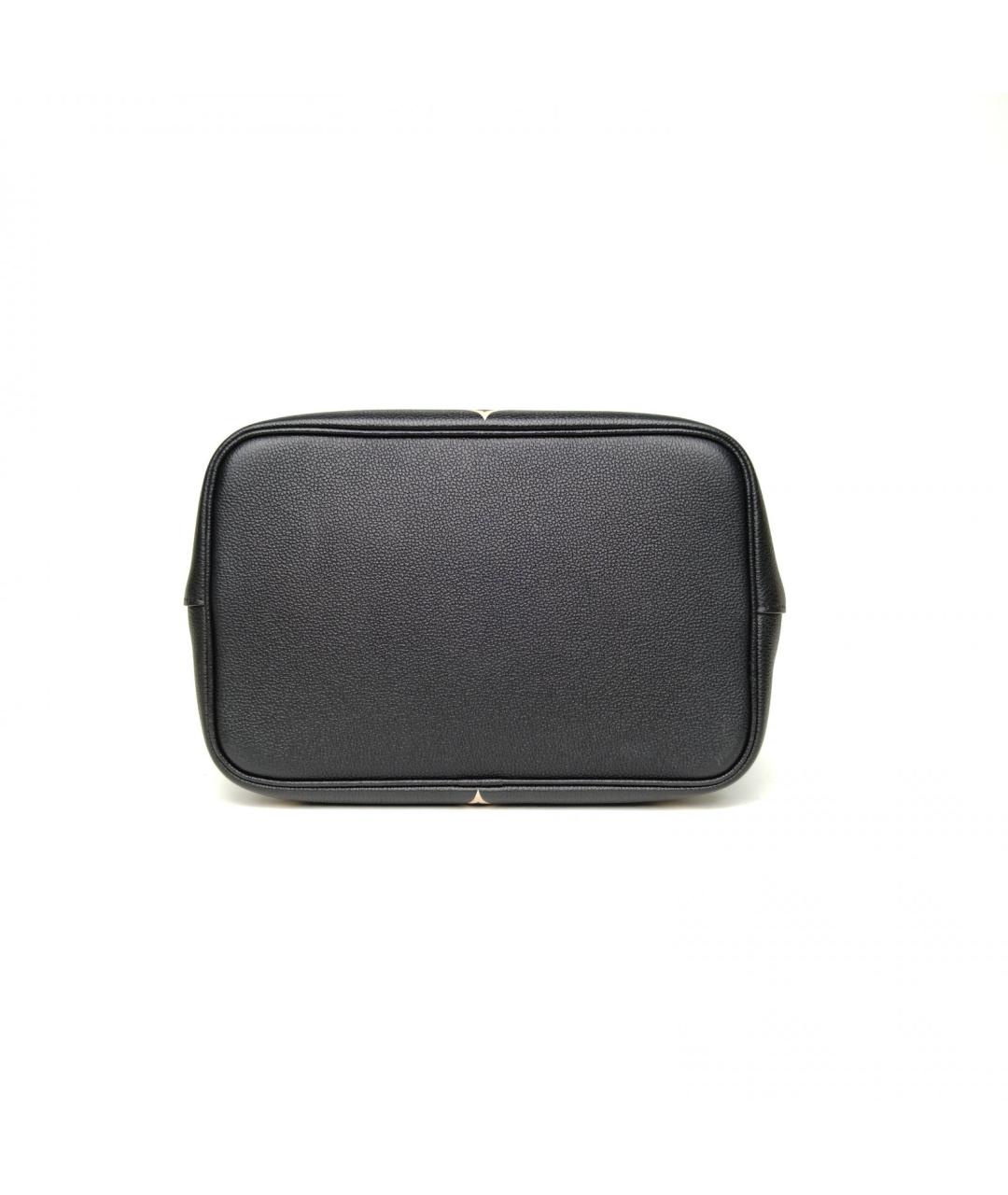 LOUIS VUITTON Черная кожаная сумка через плечо, фото 5