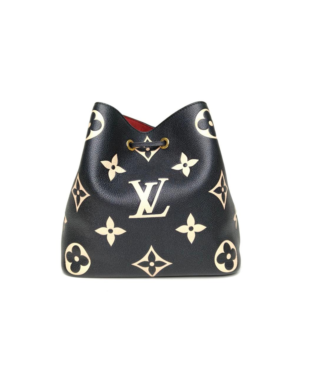LOUIS VUITTON Черная кожаная сумка через плечо, фото 3