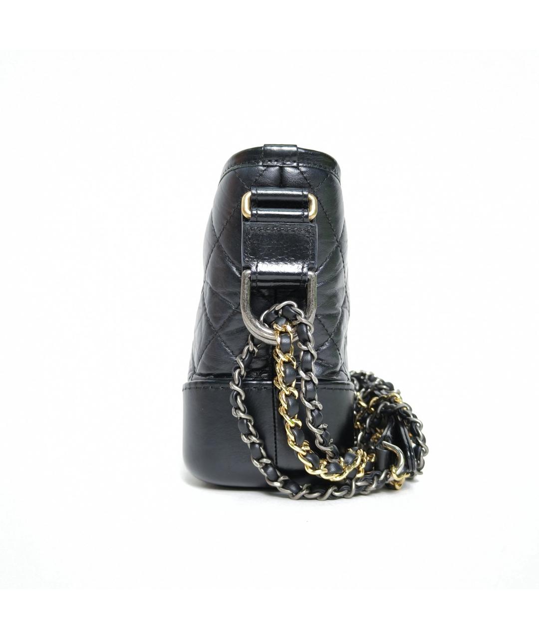 CHANEL Черная кожаная сумка через плечо, фото 3