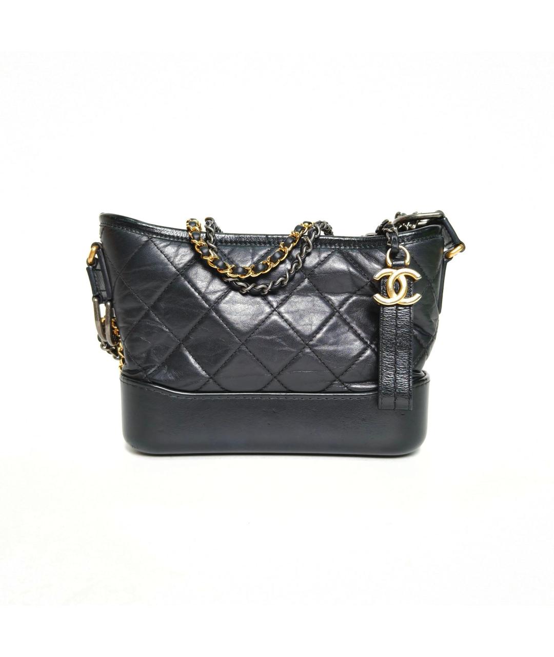 CHANEL Черная кожаная сумка через плечо, фото 2