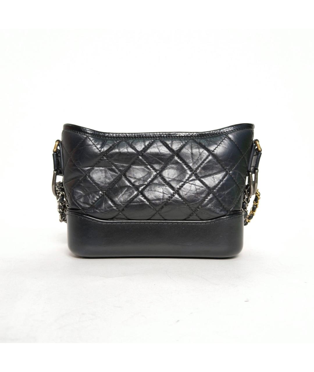 CHANEL Черная кожаная сумка через плечо, фото 4