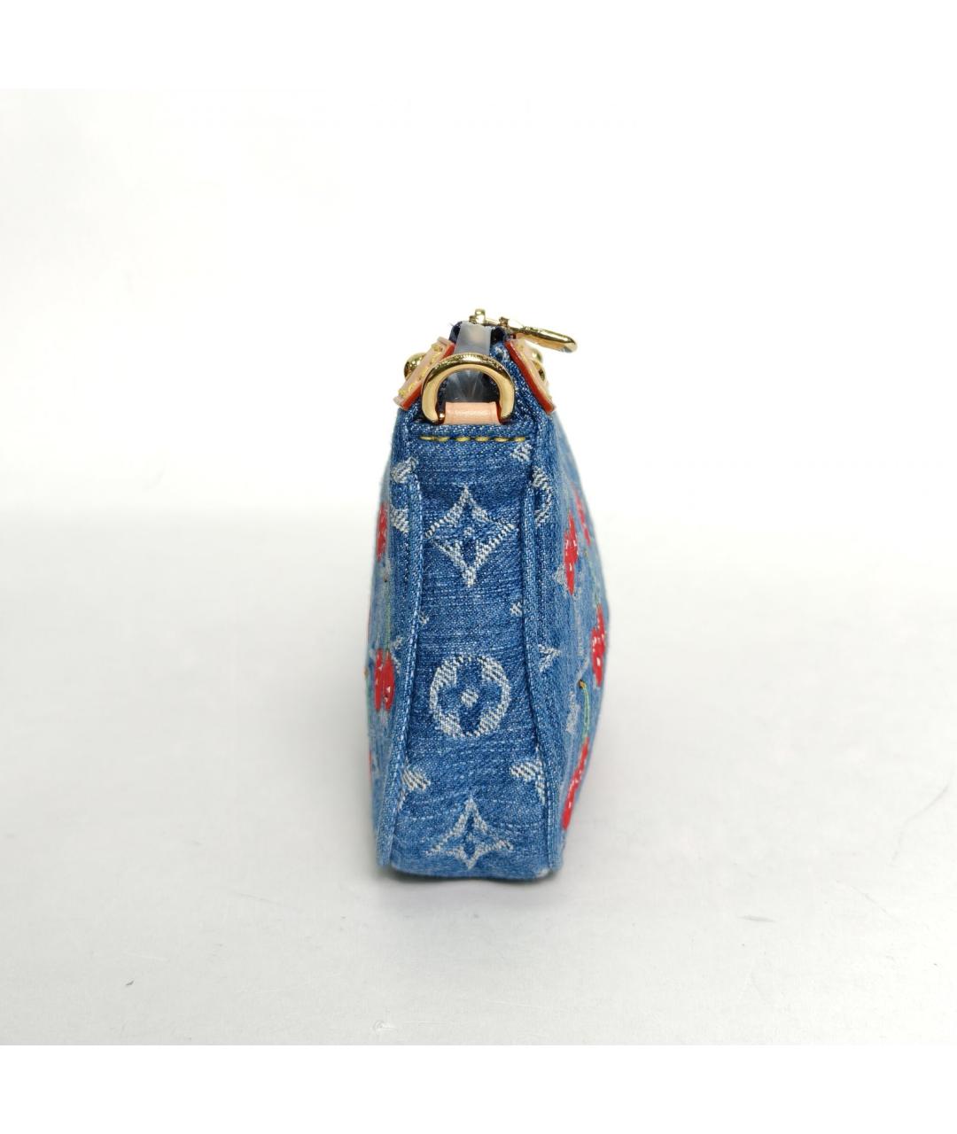 LOUIS VUITTON Синяя сумка через плечо, фото 5