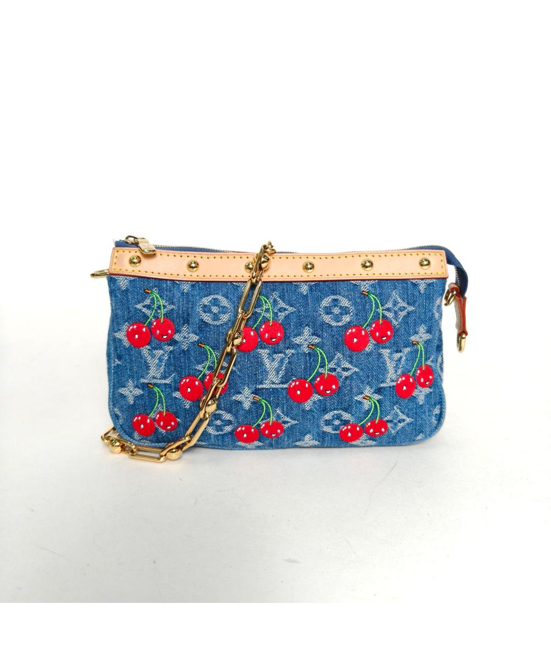 LOUIS VUITTON Синяя сумка через плечо, фото 2