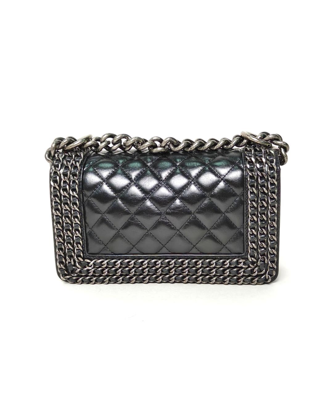 CHANEL Черная кожаная сумка через плечо, фото 4