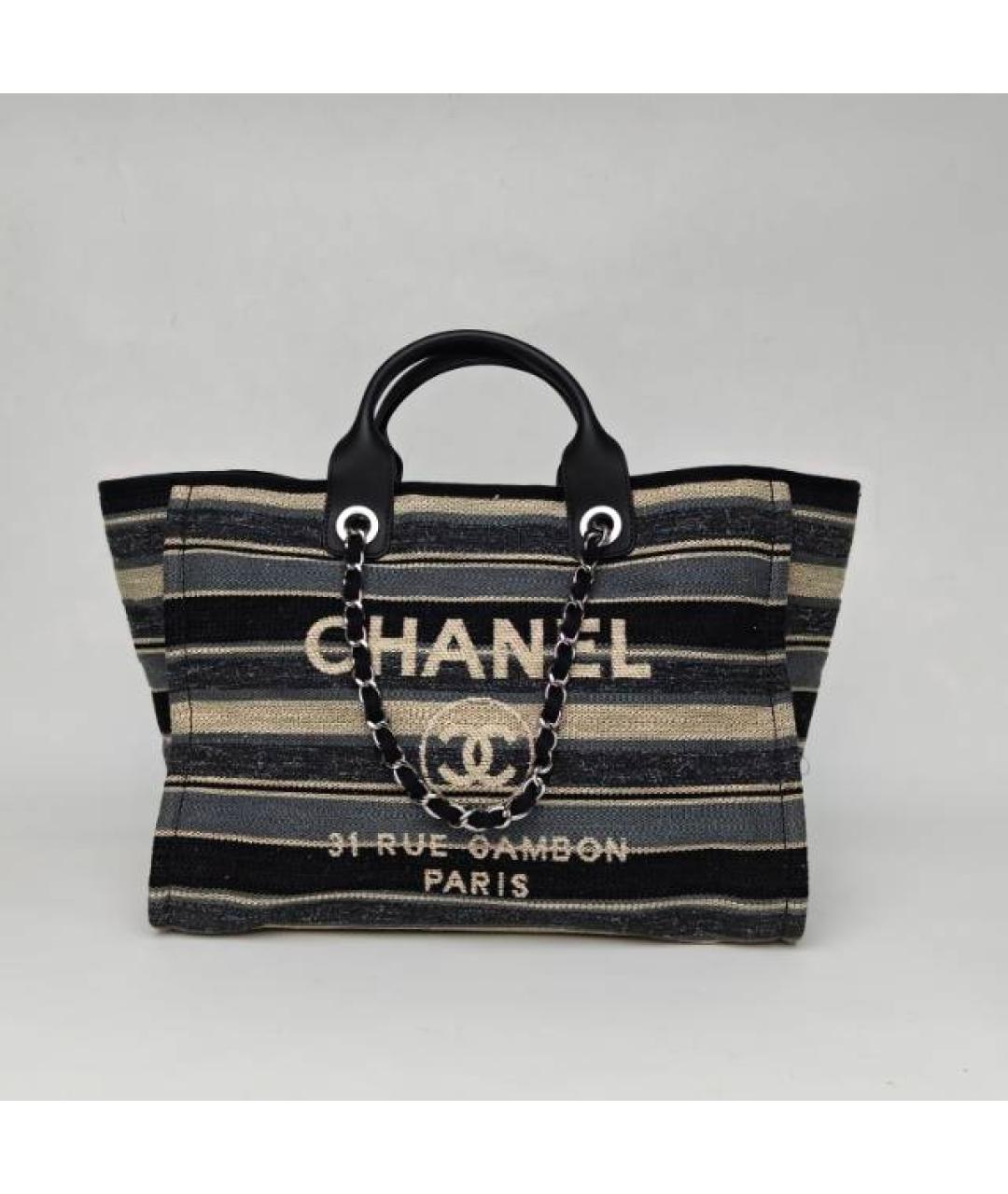 CHANEL Серая пляжная сумка, фото 9