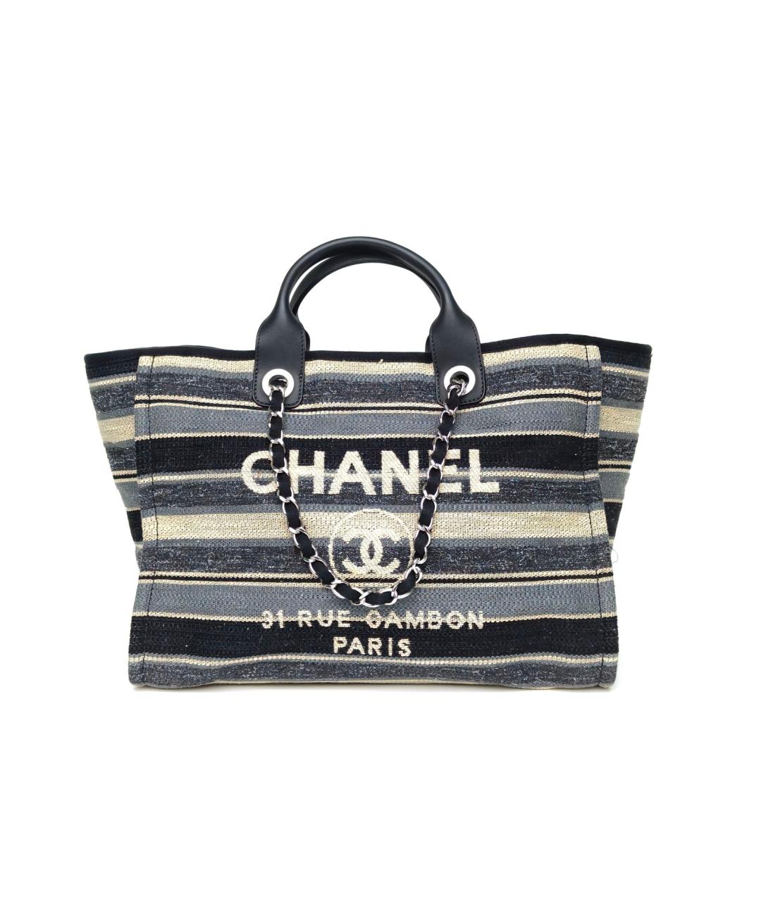 CHANEL Серая пляжная сумка, фото 2