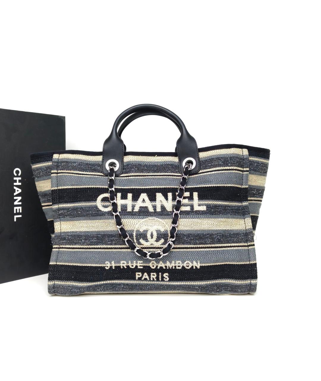 CHANEL Серая пляжная сумка, фото 8