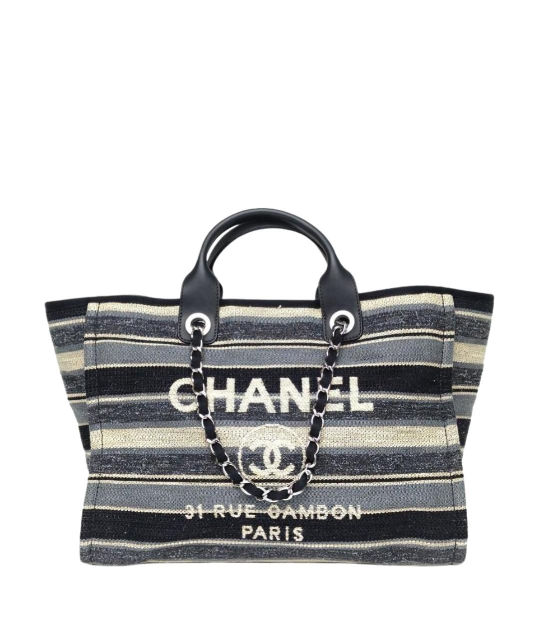 CHANEL Серая пляжная сумка, фото 1