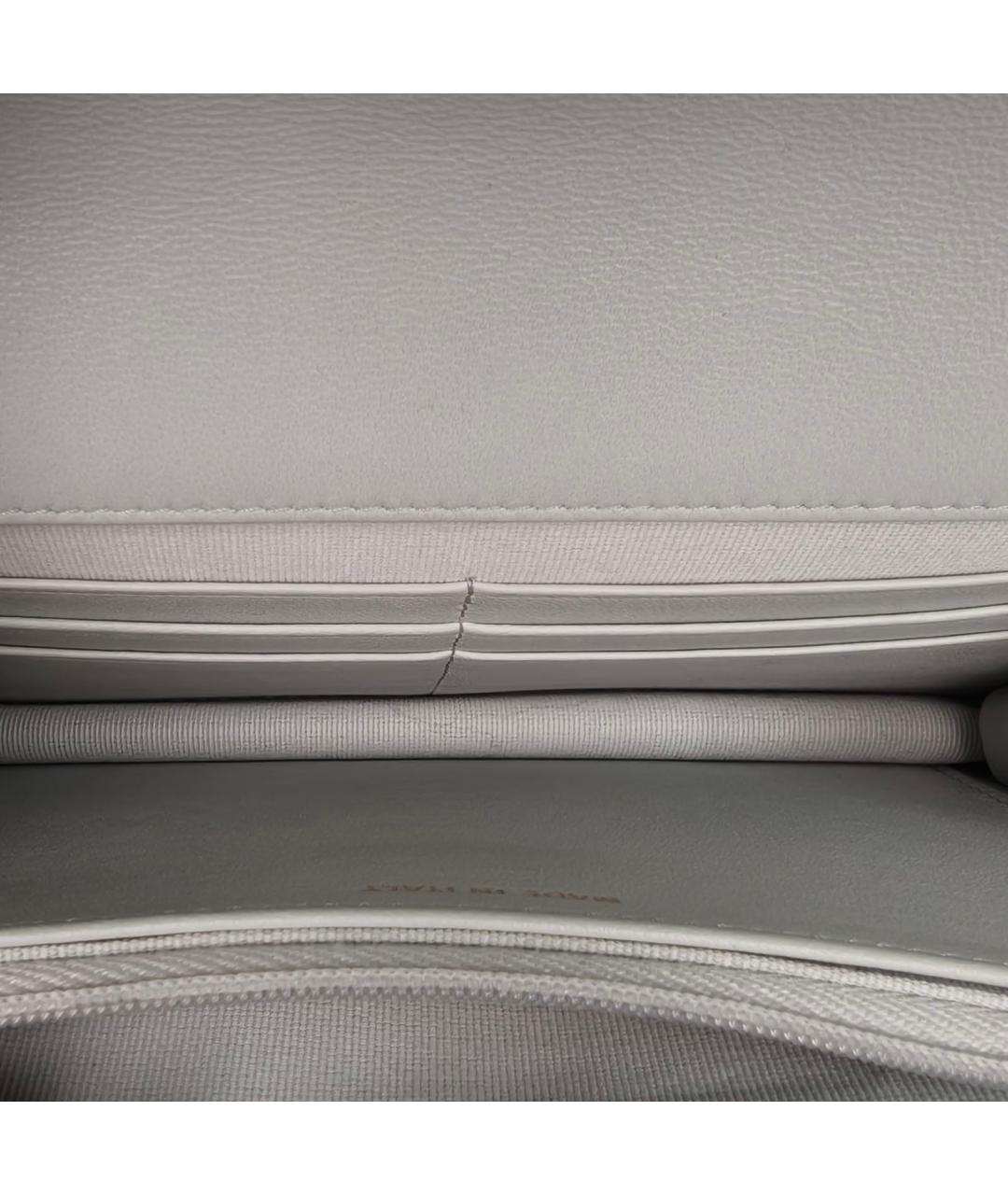 CHANEL Голубая кожаная сумка через плечо, фото 7