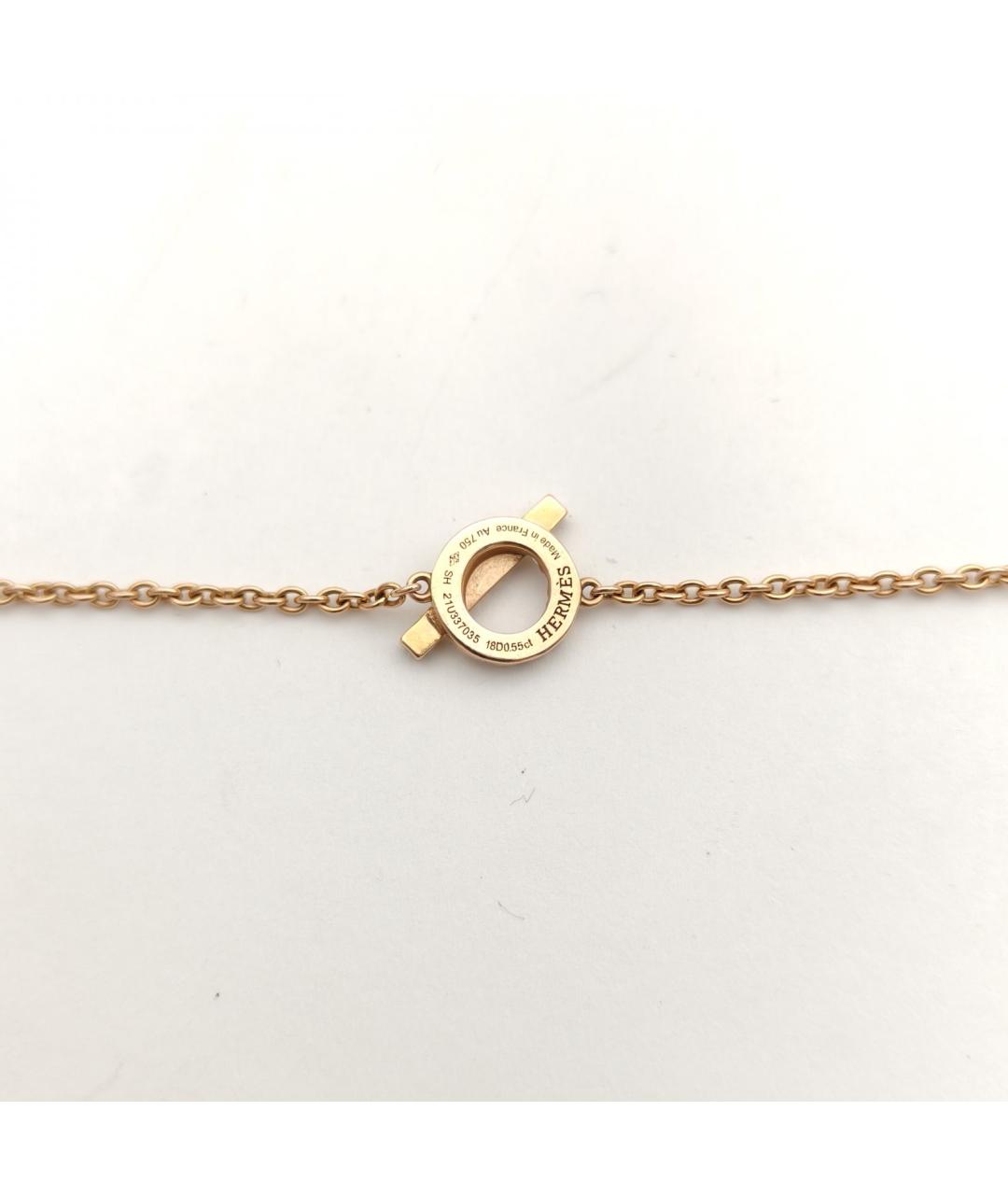 HERMES Золотой браслет из розового золота, фото 5