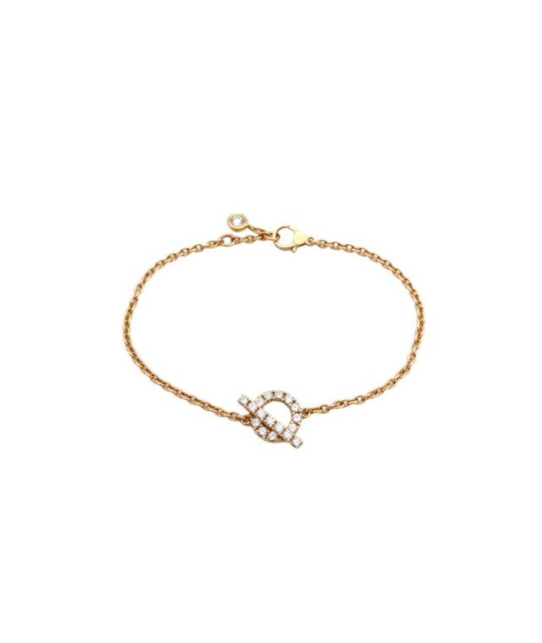 HERMES Золотой браслет из розового золота, фото 10