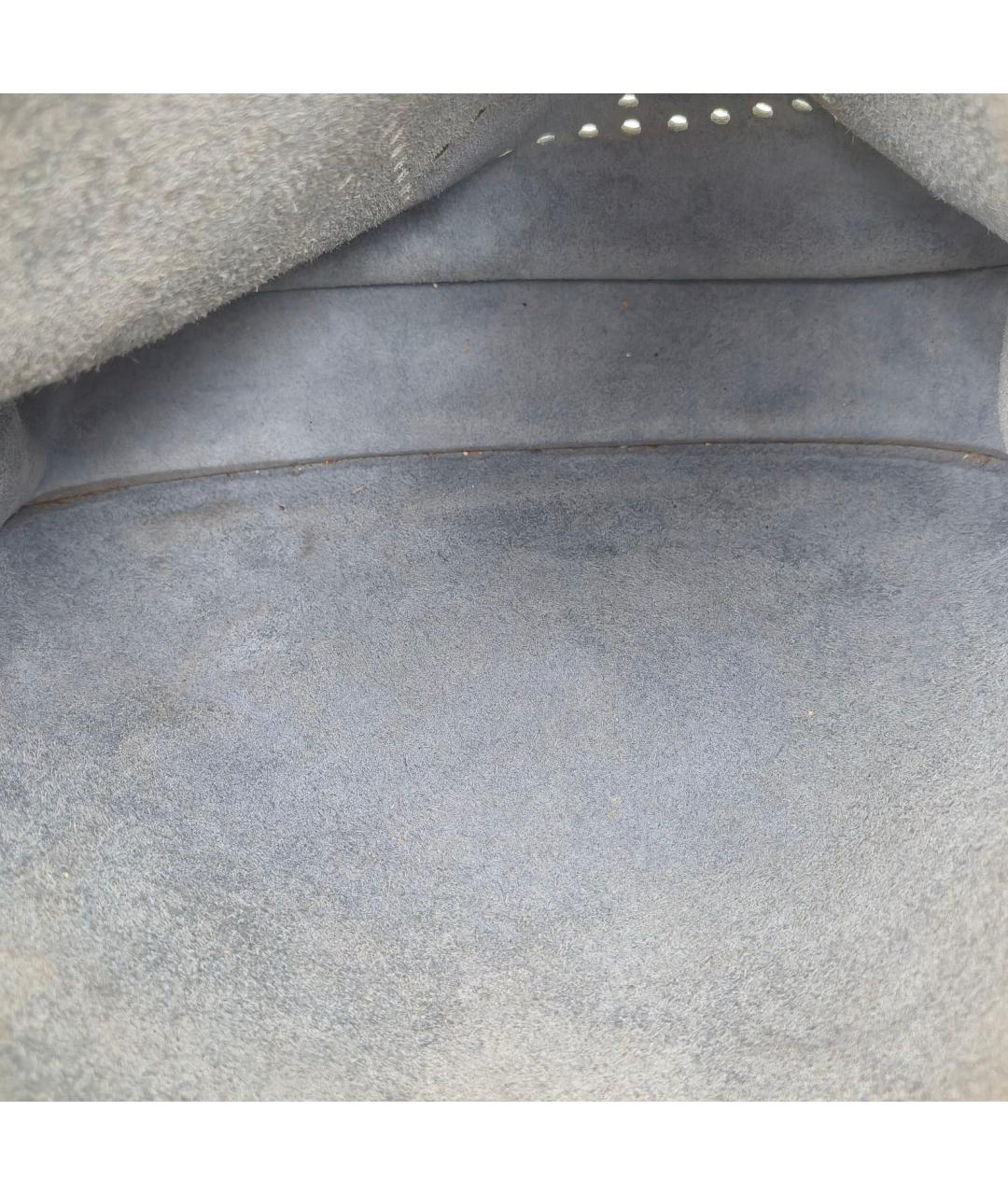 HERMES Синяя кожаная сумка через плечо, фото 8