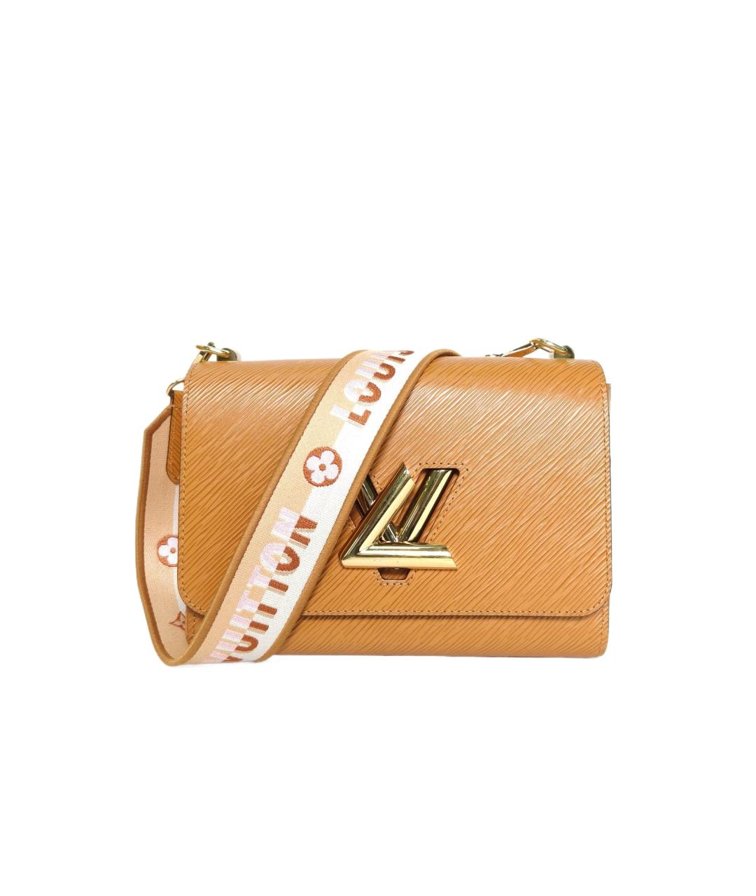 LOUIS VUITTON Оранжевая кожаная сумка через плечо, фото 10