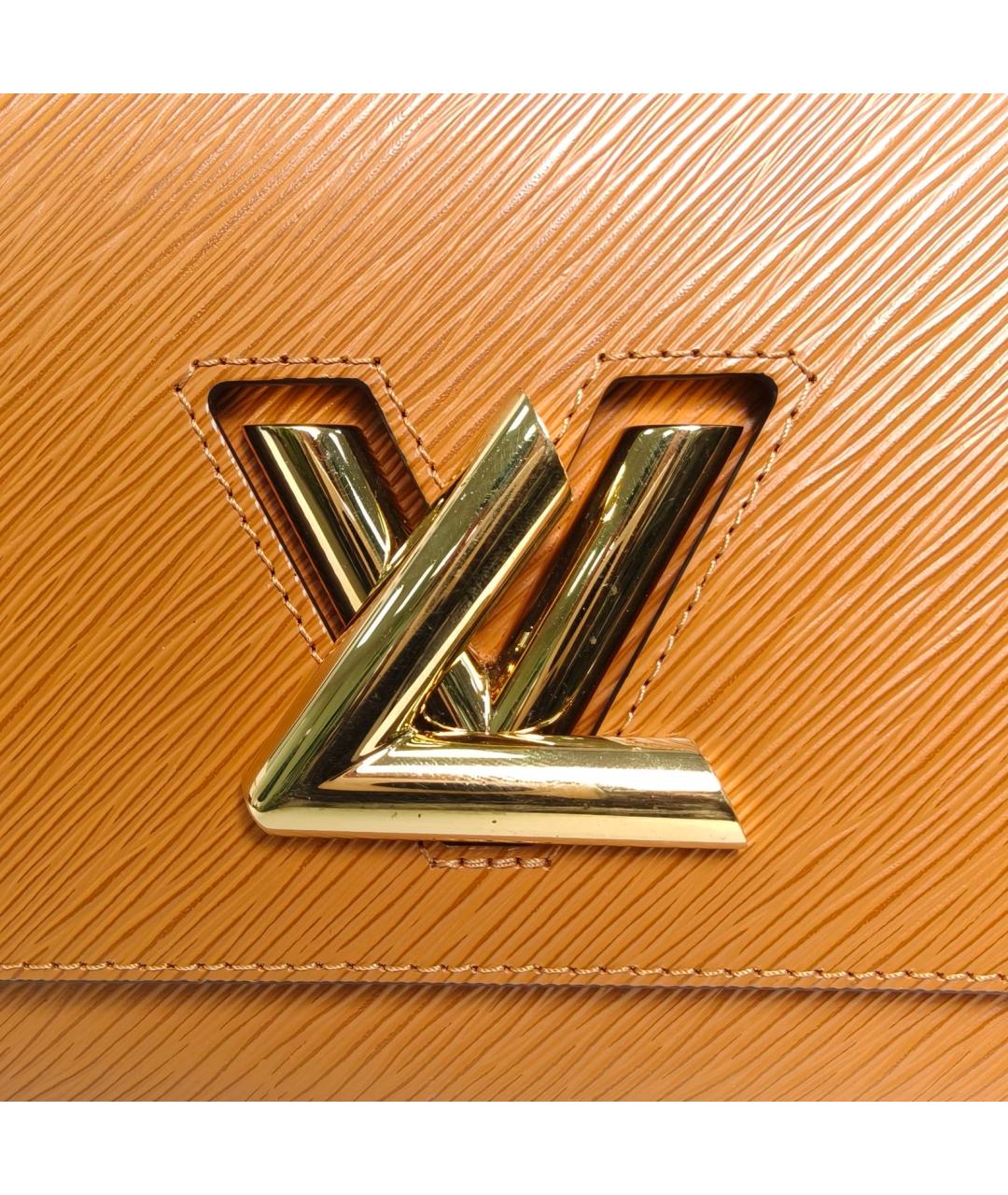 LOUIS VUITTON Оранжевая кожаная сумка через плечо, фото 7