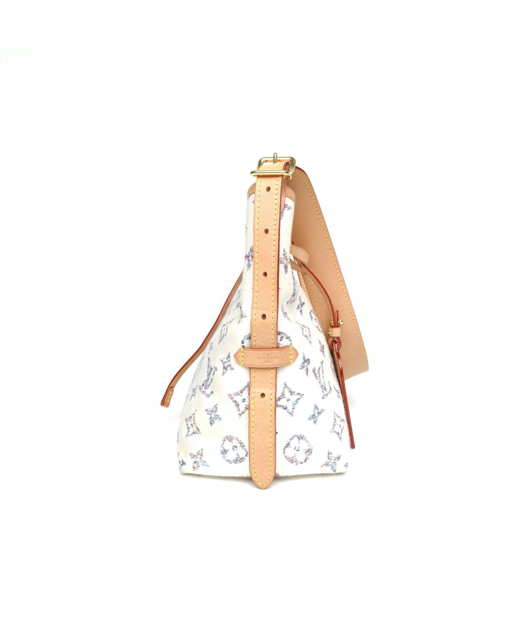 LOUIS VUITTON Белая сумка через плечо, фото 5