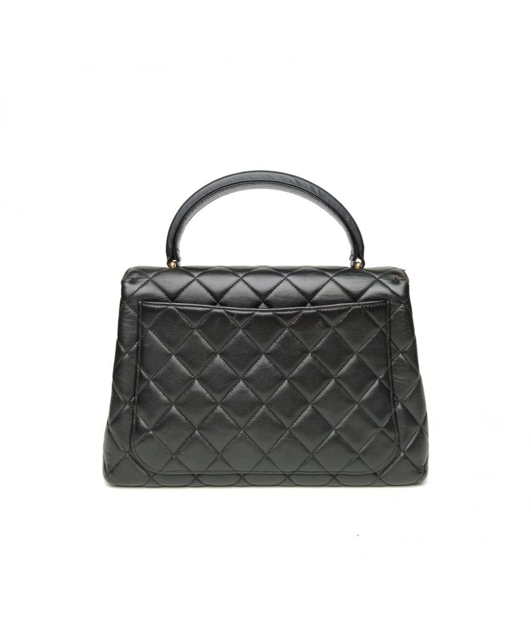 CHANEL Черная кожаная сумка через плечо, фото 4