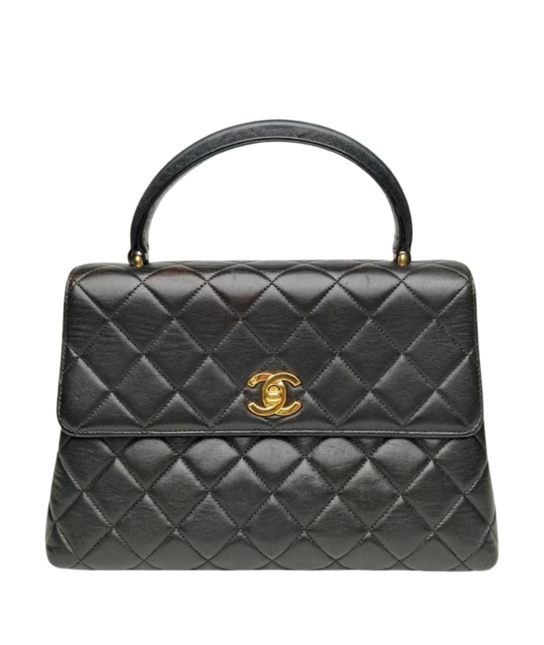 CHANEL Черная кожаная сумка через плечо, фото 1