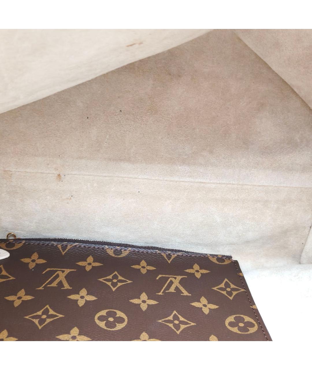 LOUIS VUITTON Белая кожаная сумка через плечо, фото 8