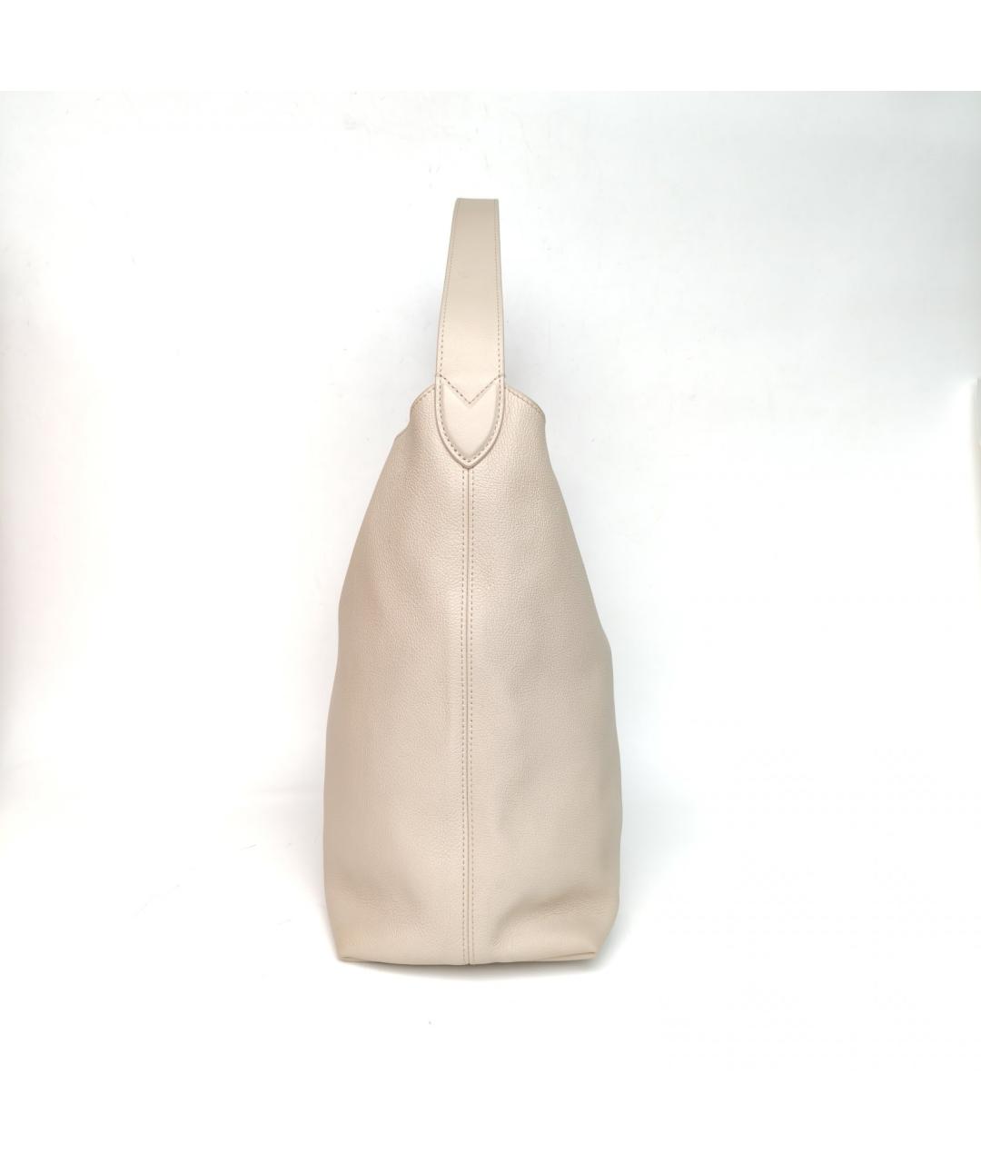 LOUIS VUITTON Белая кожаная сумка через плечо, фото 3