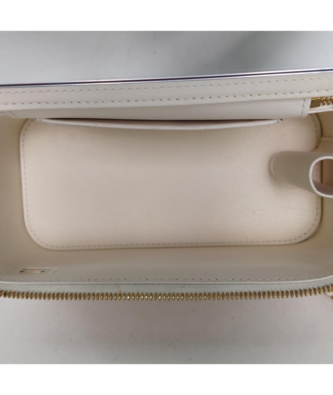 CHANEL Белая кожаная сумка через плечо, фото 8