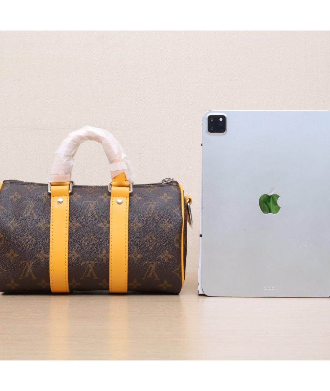 LOUIS VUITTON Коричневая дорожная/спортивная сумка, фото 7