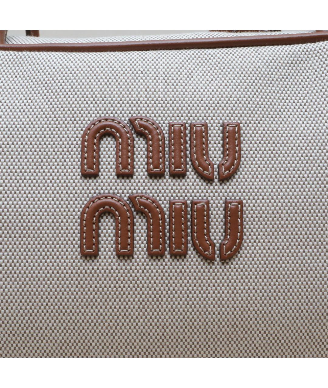 MIU MIU Бежевая сумка через плечо, фото 7