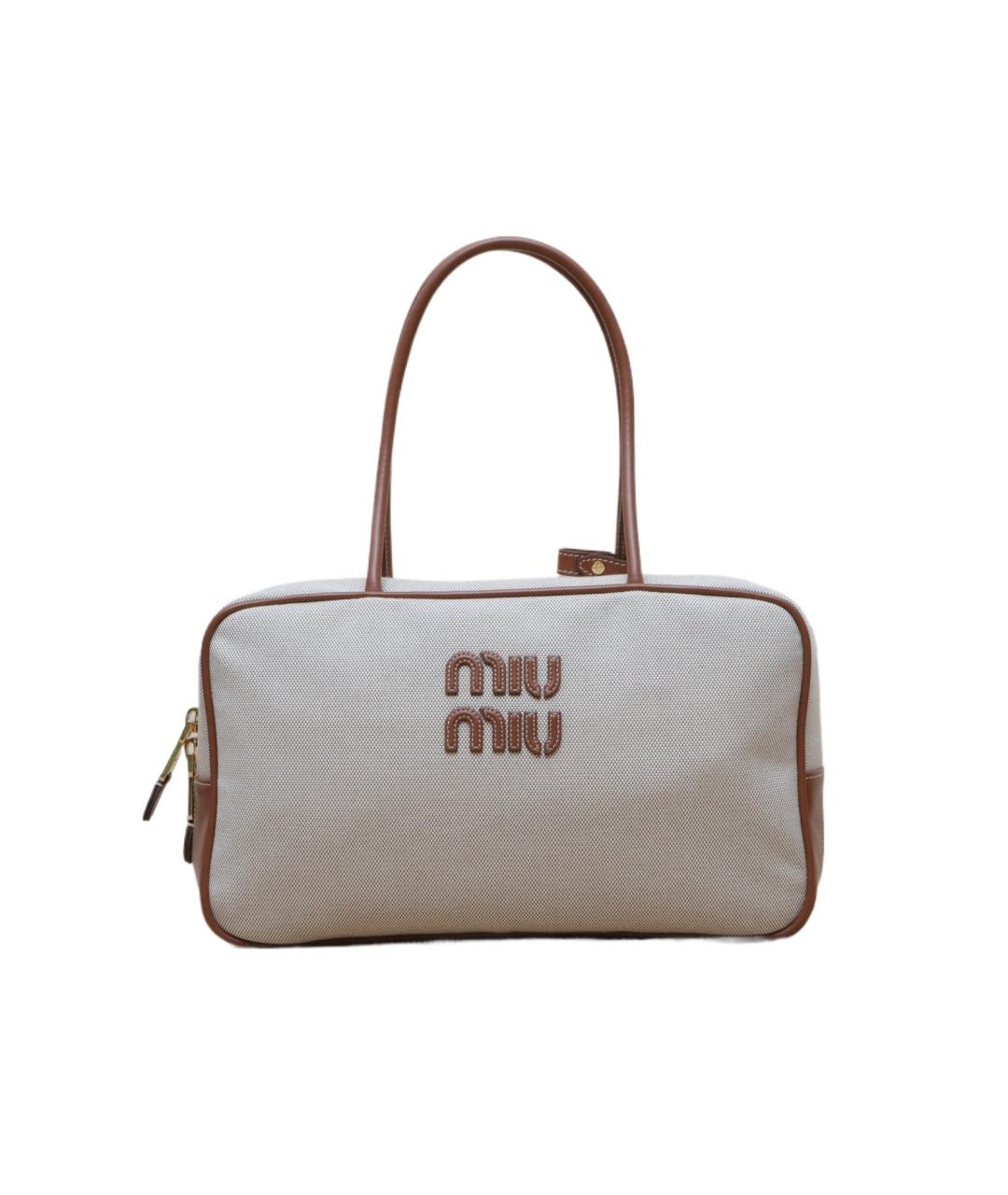 MIU MIU Бежевая сумка через плечо, фото 10