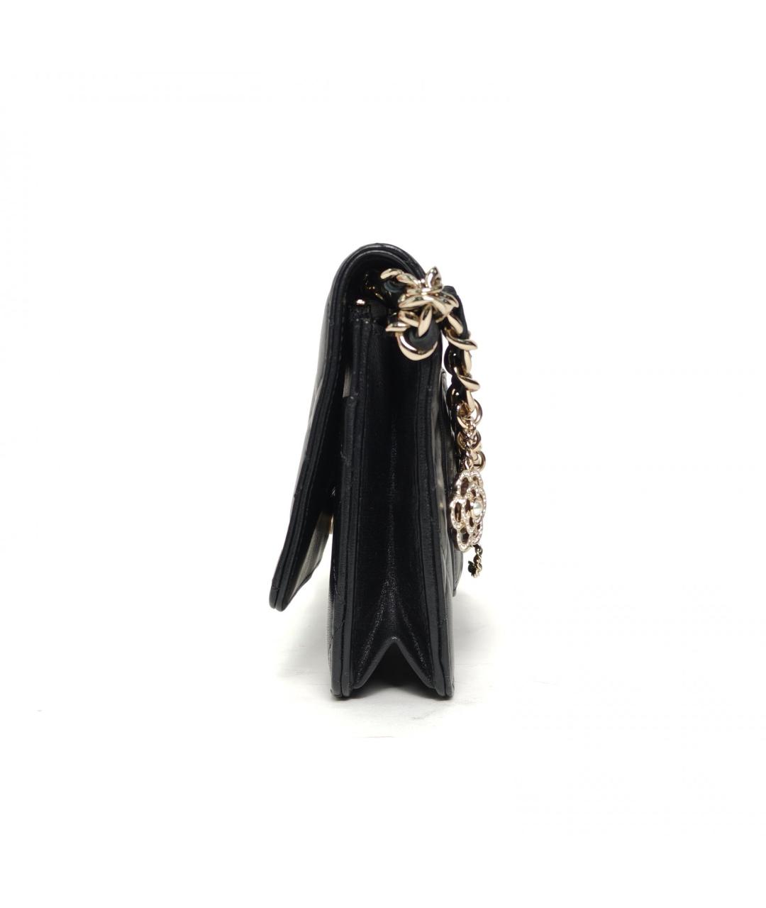 CHANEL Черная кожаная сумка через плечо, фото 3