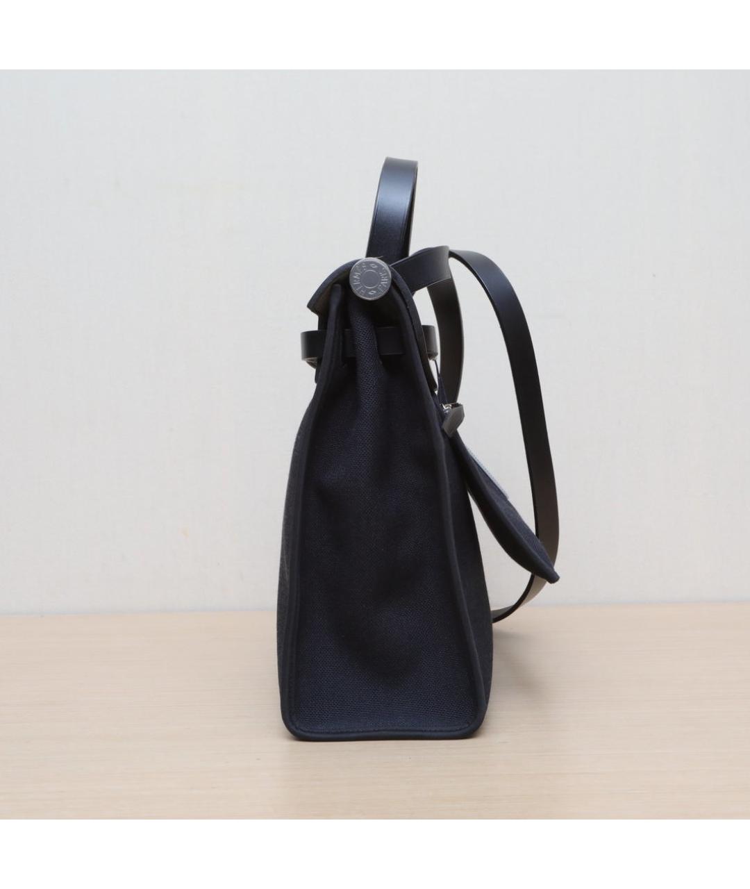 HERMES Черная сумка с короткими ручками, фото 4