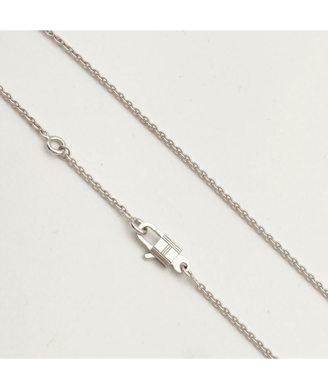 HERMES Серебряное колье из белого золота, фото 6
