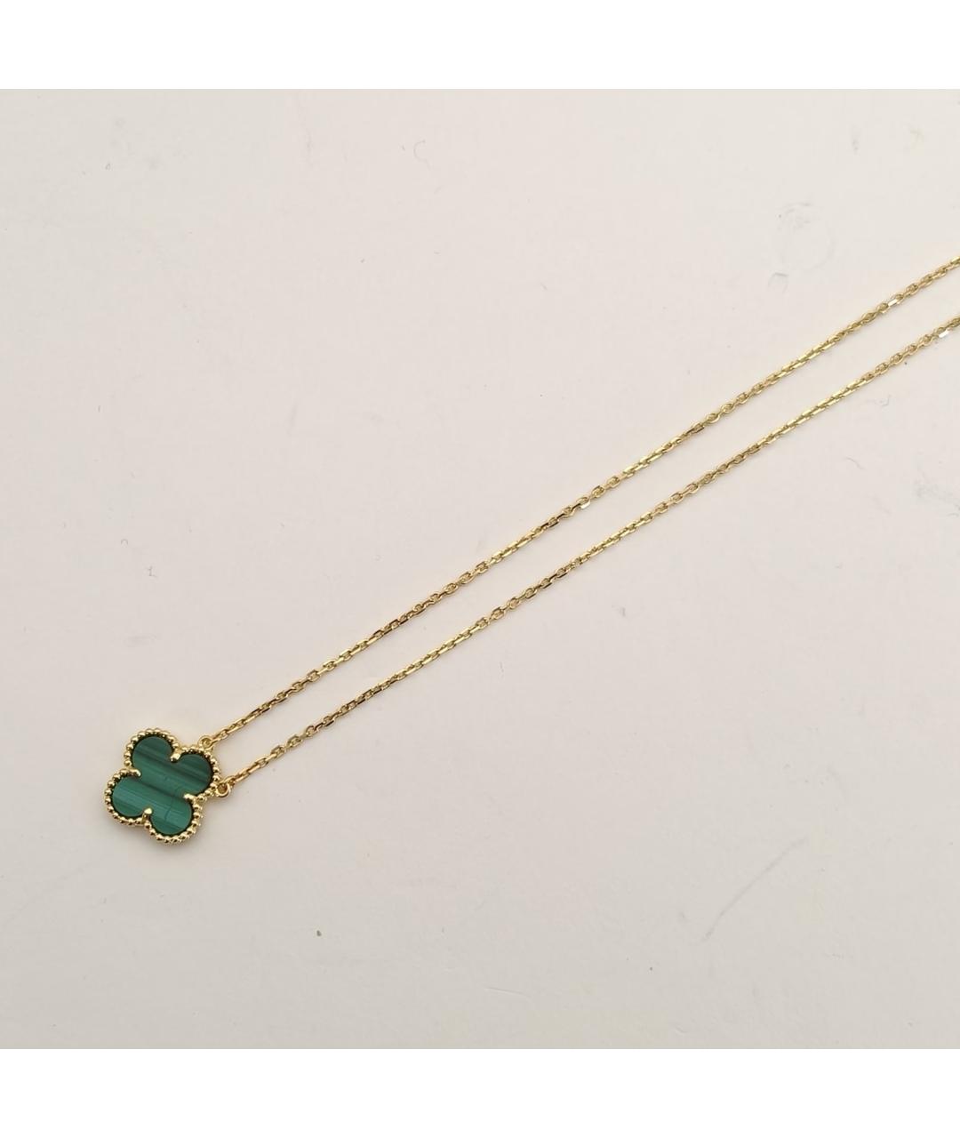 VAN CLEEF & ARPELS Зеленые колье из желтого золота, фото 3