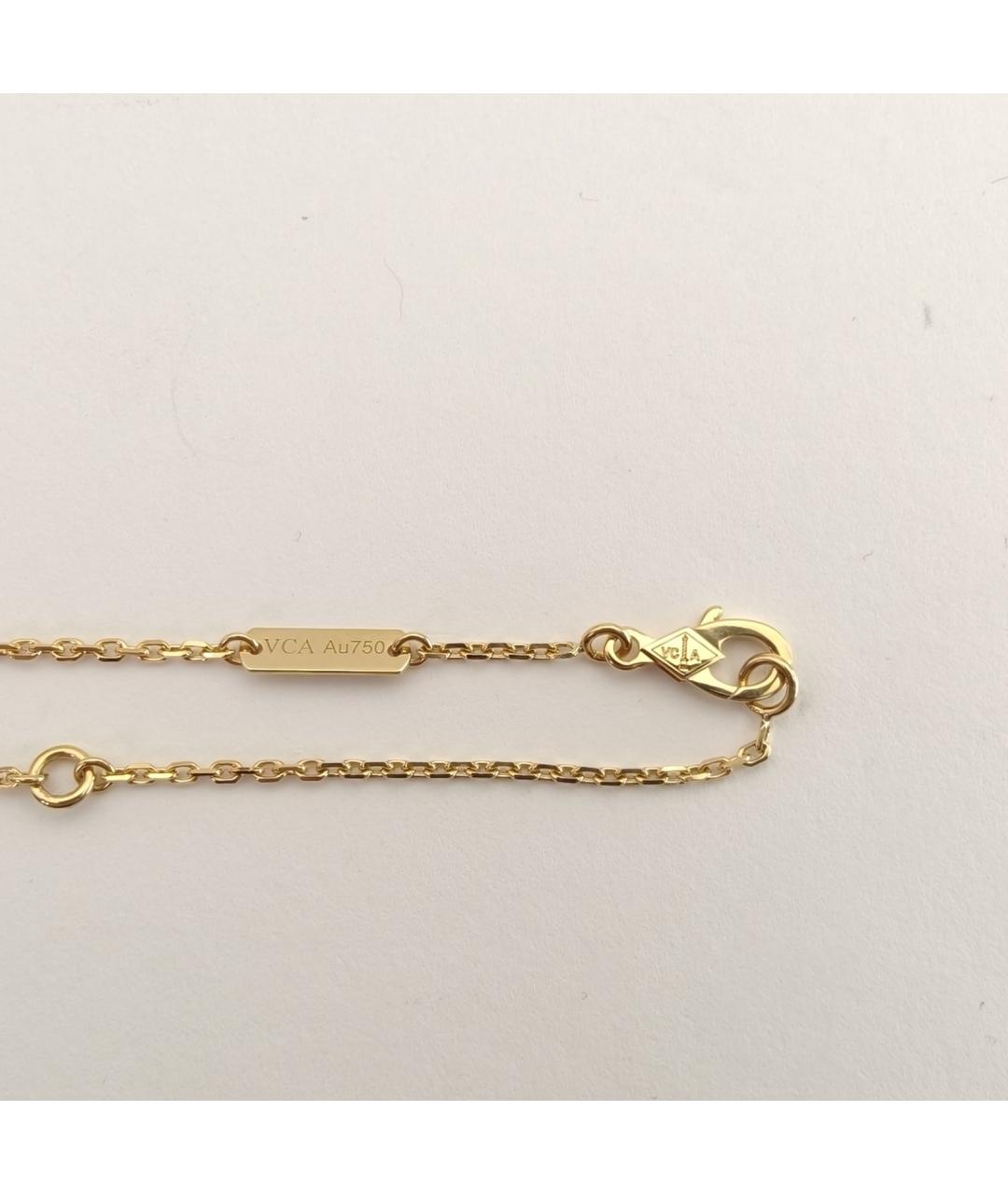 VAN CLEEF & ARPELS Зеленые колье из желтого золота, фото 5