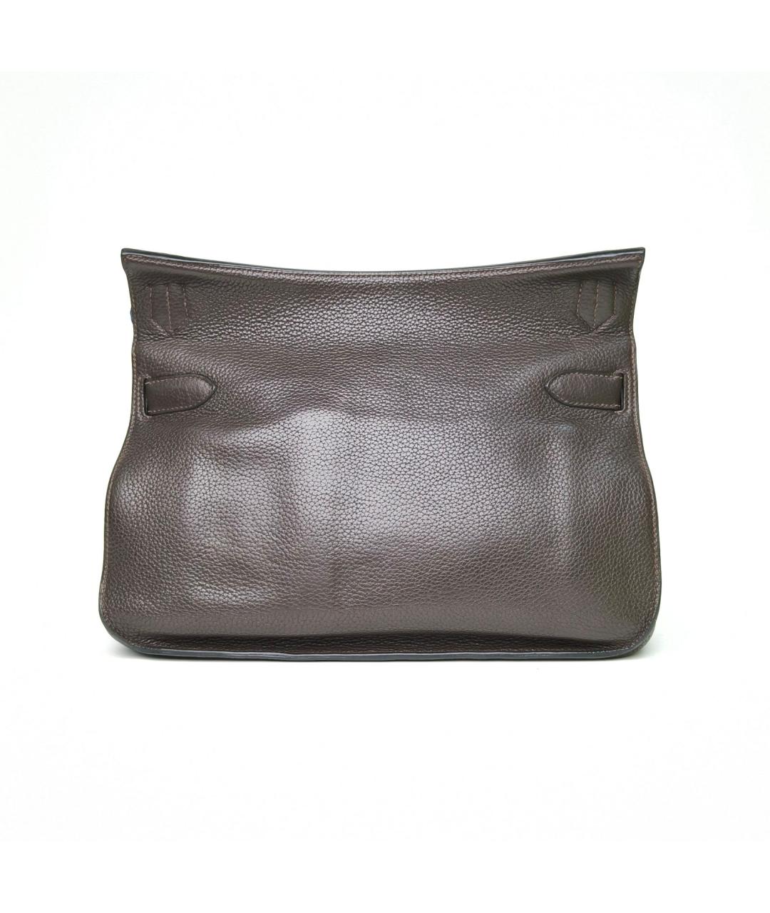 HERMES Коричневая кожаная сумка через плечо, фото 4