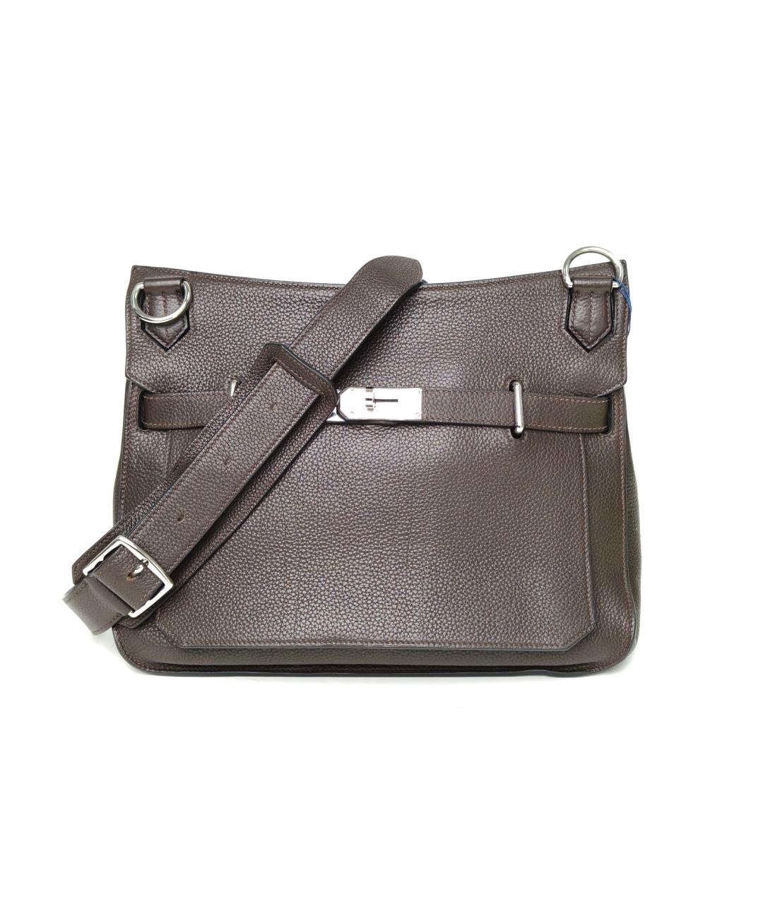 HERMES Коричневая кожаная сумка через плечо, фото 2