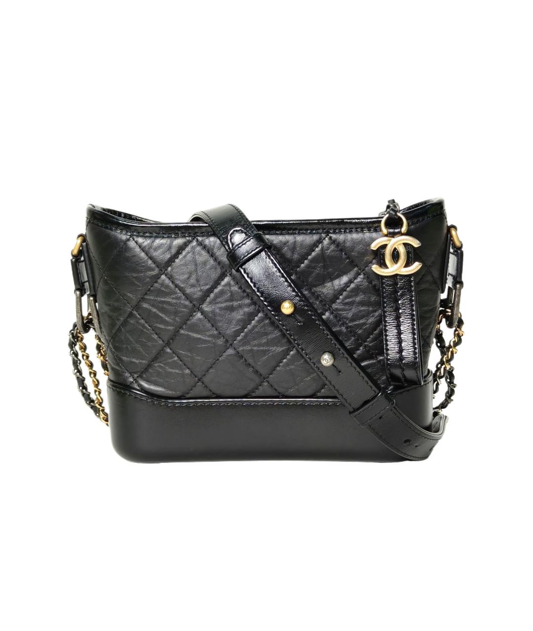 CHANEL Черная кожаная сумка через плечо, фото 10
