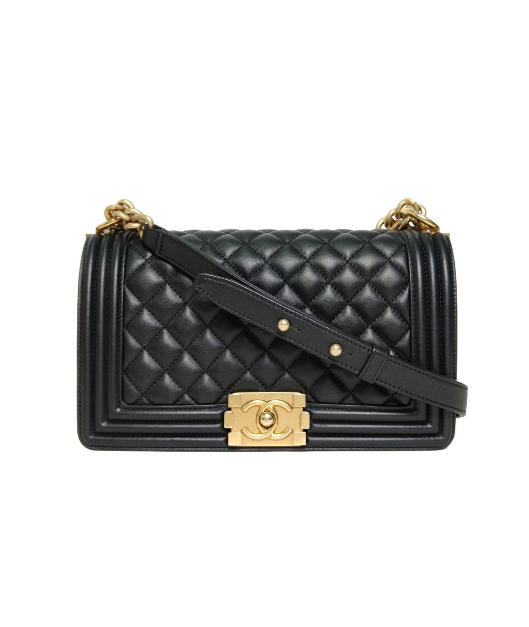 CHANEL Черная кожаная сумка через плечо, фото 10